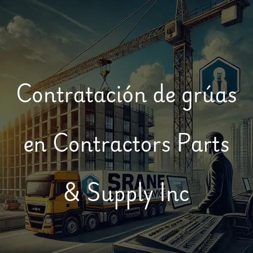 Contratación de grúas en Contractors Parts & Supply Inc