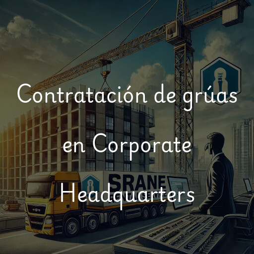 Contratación de grúas en Corporate Headquarters