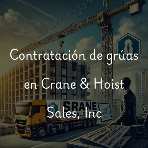 Contratación de grúas en Crane & Hoist Sales, Inc