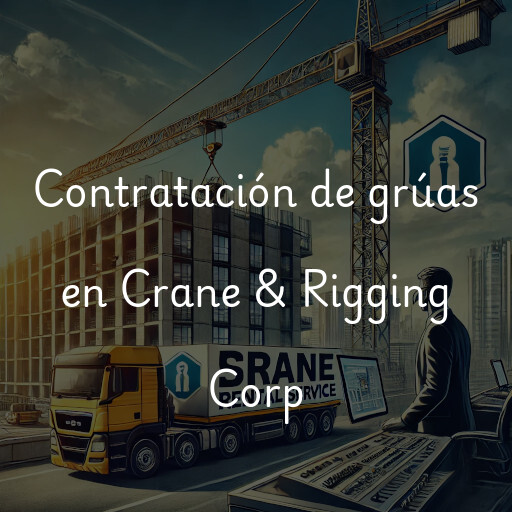 Contratación de grúas en Crane & Rigging Corp