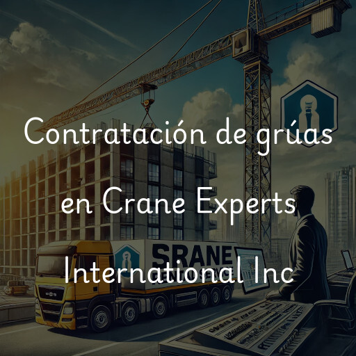 Contratación de grúas en Crane Experts International Inc