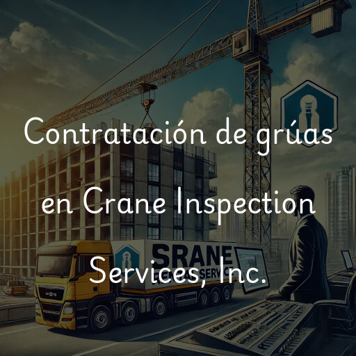 Contratación de grúas en Crane Inspection Services, Inc.