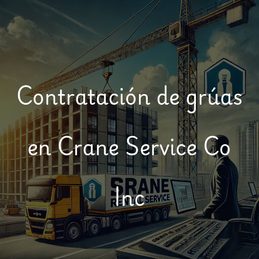 Contratación de grúas en Crane Service Co Inc