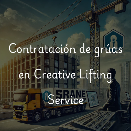 Contratación de grúas en Creative Lifting Service