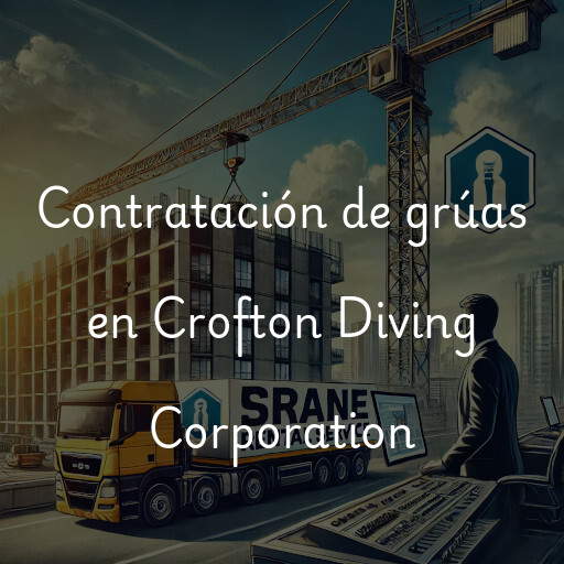 Contratación de grúas en Crofton Diving Corporation