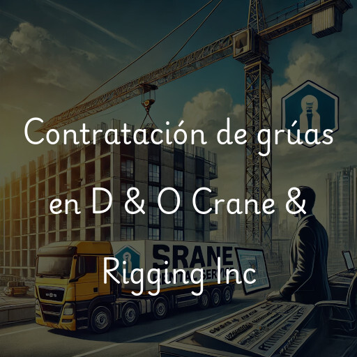 Contratación de grúas en D & O Crane & Rigging Inc