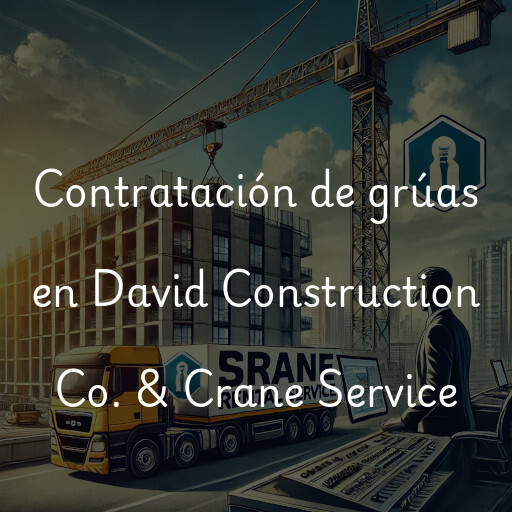 Contratación de grúas en David Construction Co. & Crane Service