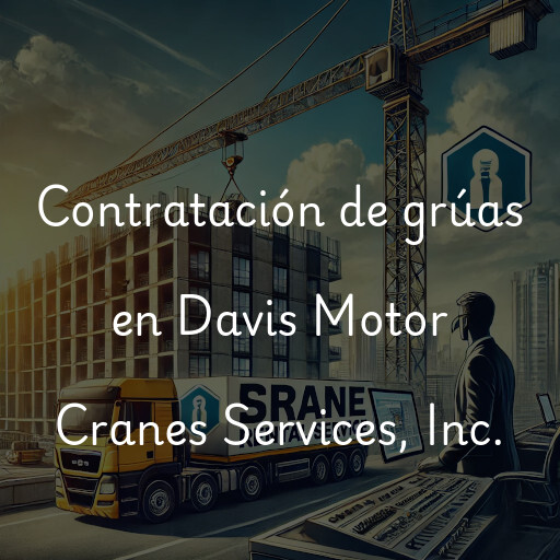 Contratación de grúas en Davis Motor Cranes Services, Inc.