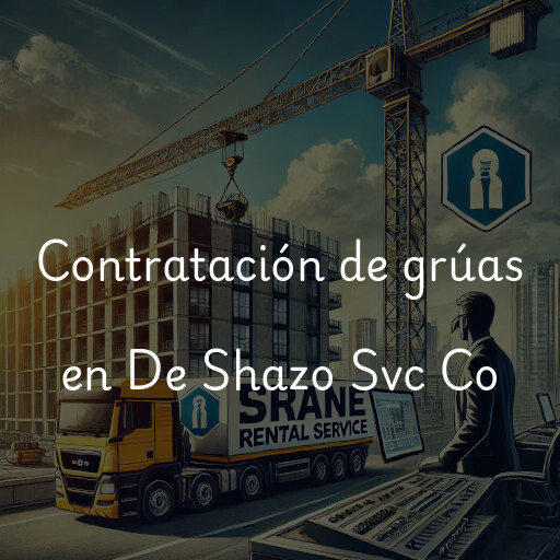 Contratación de grúas en De Shazo Svc Co