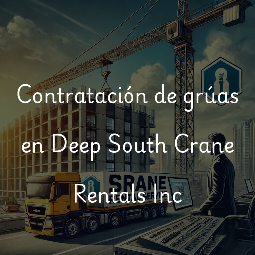 Contratación de grúas en Deep South Crane Rentals Inc