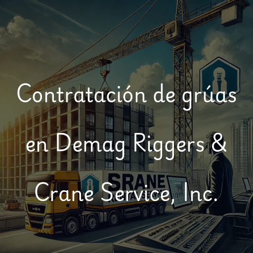 Contratación de grúas en Demag Riggers & Crane Service, Inc.