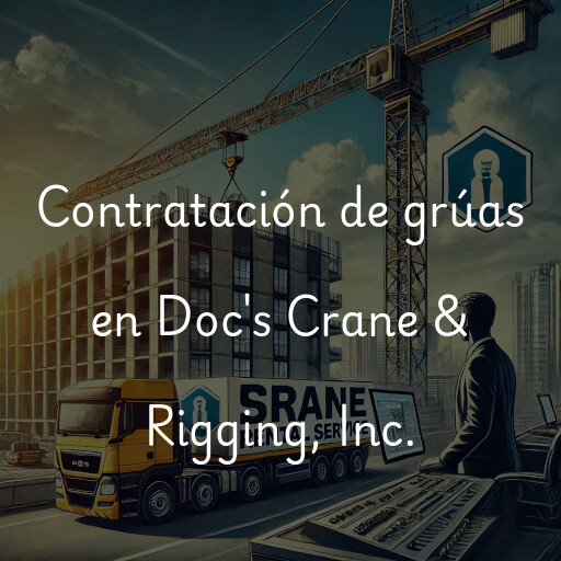 Contratación de grúas en Doc's Crane & Rigging, Inc.