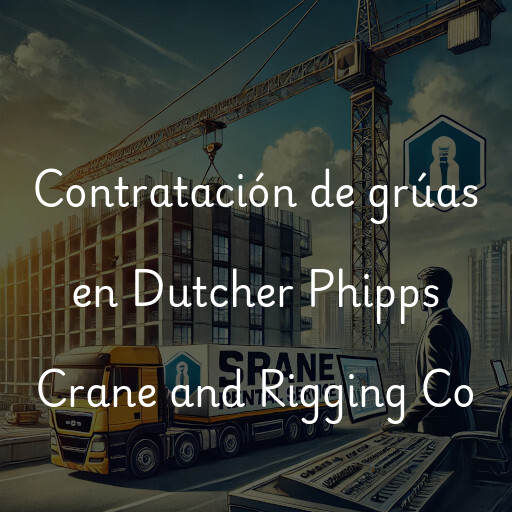 Contratación de grúas en Dutcher Phipps Crane and Rigging Co