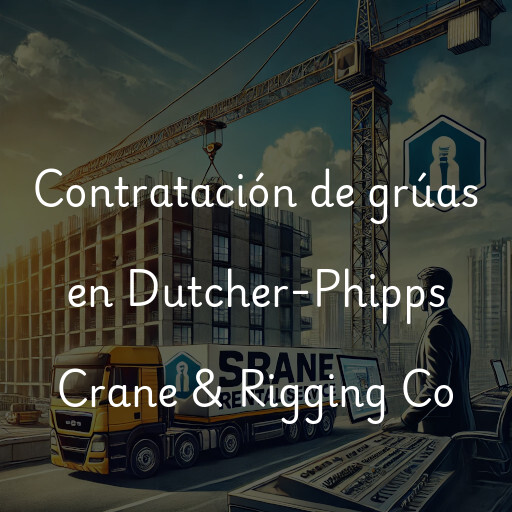 Contratación de grúas en Dutcher-Phipps Crane & Rigging Co