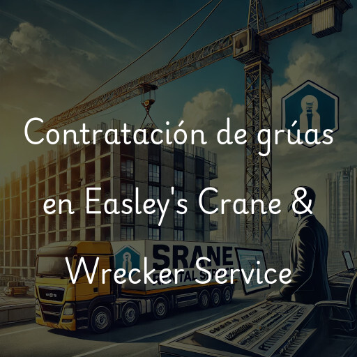 Contratación de grúas en Easley's Crane & Wrecker Service