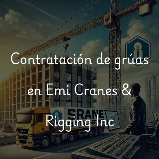 Contratación de grúas en Emi Cranes & Rigging Inc