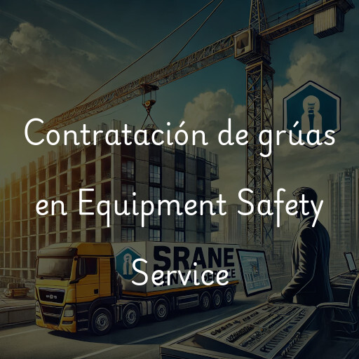 Contratación de grúas en Equipment Safety Service