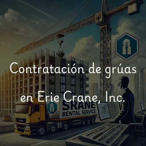 Contratación de grúas en Erie Crane, Inc.