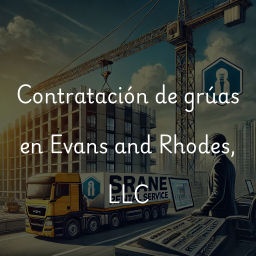 Contratación de grúas en Evans and Rhodes, LLC