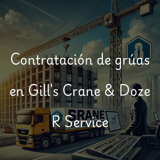 Contratación de grúas en Gill's Crane & Doze R Service