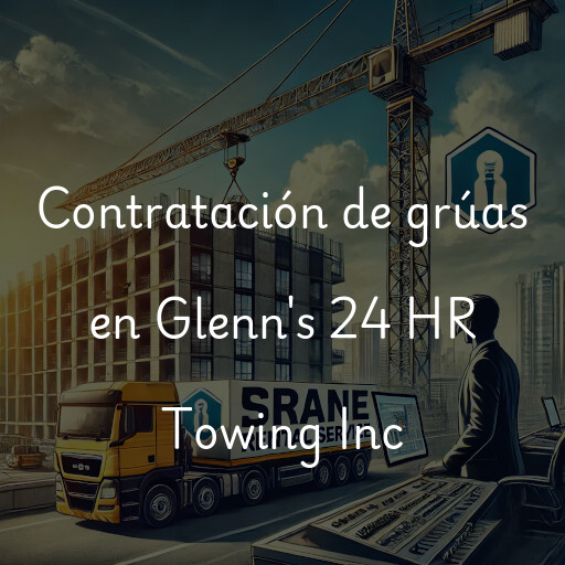 Contratación de grúas en Glenn's 24 HR Towing Inc