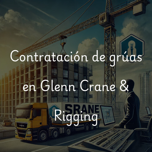 Contratación de grúas en Glenn Crane & Rigging