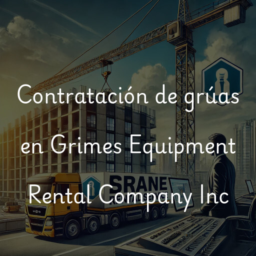 Contratación de grúas en Grimes Equipment Rental Company Inc