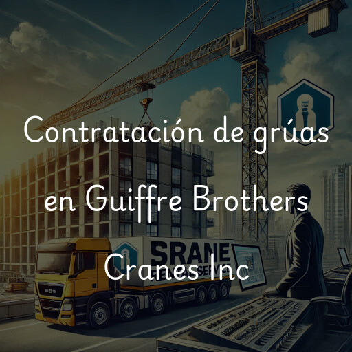 Contratación de grúas en Guiffre Brothers Cranes Inc