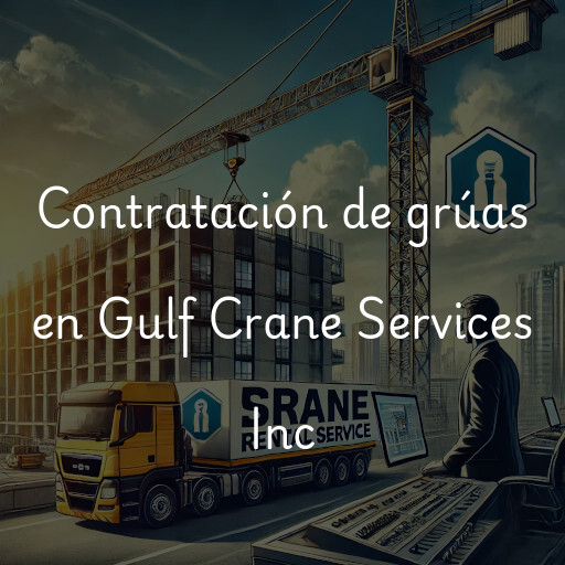 Contratación de grúas en Gulf Crane Services Inc