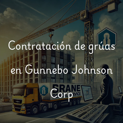 Contratación de grúas en Gunnebo Johnson Corp