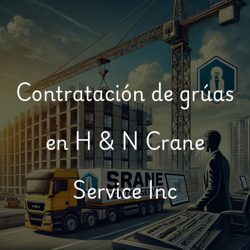 Contratación de grúas en H & N Crane Service Inc