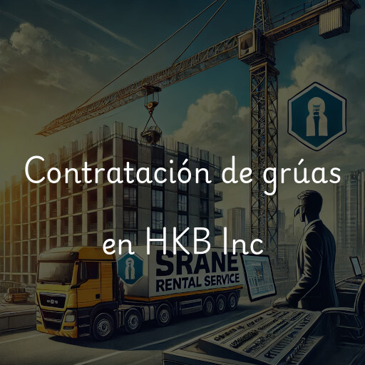 Contratación de grúas en HKB Inc