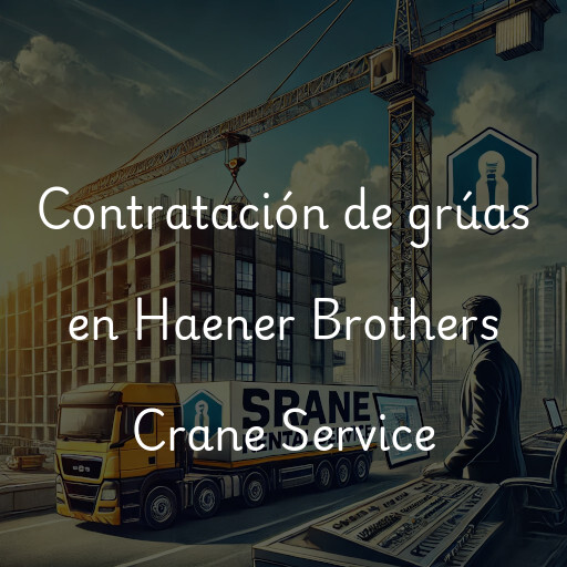 Contratación de grúas en Haener Brothers Crane Service