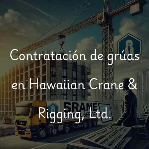 Contratación de grúas en Hawaiian Crane & Rigging, Ltd.