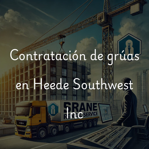 Contratación de grúas en Heede Southwest Inc