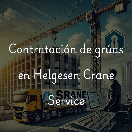 Contratación de grúas en Helgesen Crane Service