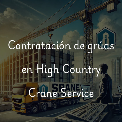 Contratación de grúas en High Country Crane Service