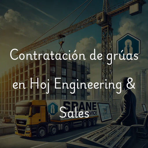 Contratación de grúas en Hoj Engineering & Sales