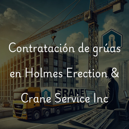 Contratación de grúas en Holmes Erection & Crane Service Inc