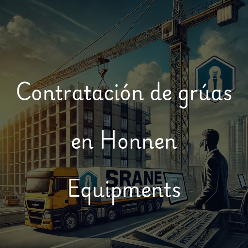 Contratación de grúas en Honnen Equipments