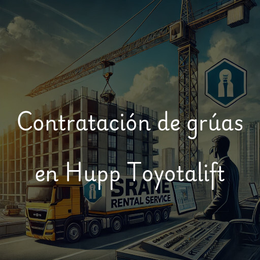 Contratación de grúas en Hupp Toyotalift