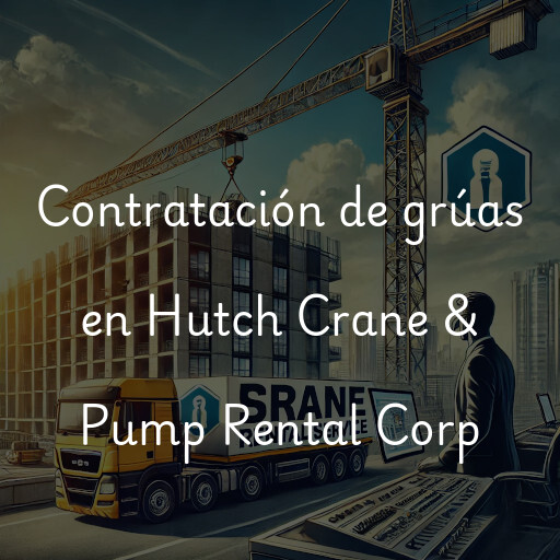 Contratación de grúas en Hutch Crane & Pump Rental Corp