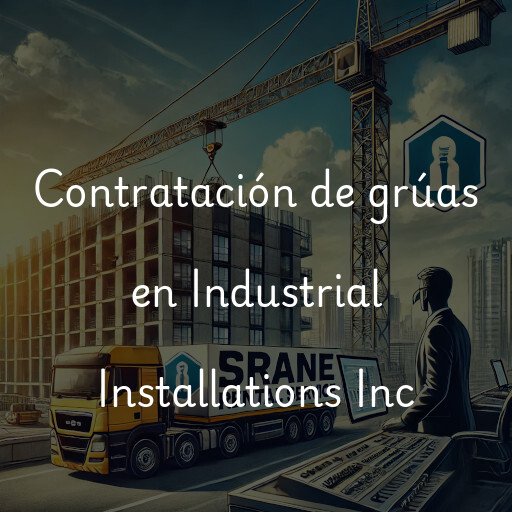 Contratación de grúas en Industrial Installations Inc