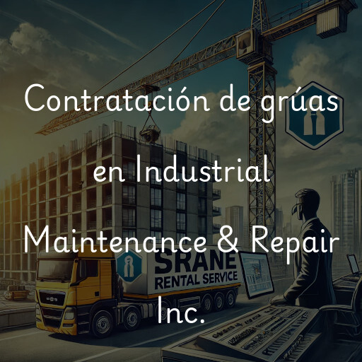 Contratación de grúas en Industrial Maintenance & Repair Inc.