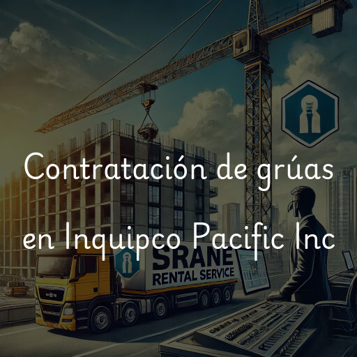 Contratación de grúas en Inquipco Pacific Inc