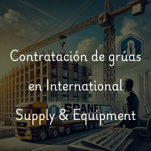 Contratación de grúas en International Supply & Equipment