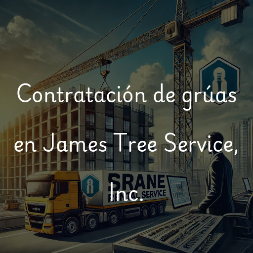 Contratación de grúas en James Tree Service, Inc.