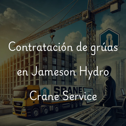 Contratación de grúas en Jameson Hydro Crane Service