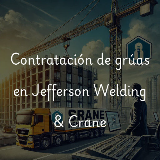 Contratación de grúas en Jefferson Welding & Crane