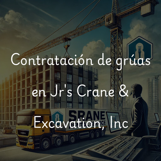 Contratación de grúas en Jr's Crane & Excavation, Inc